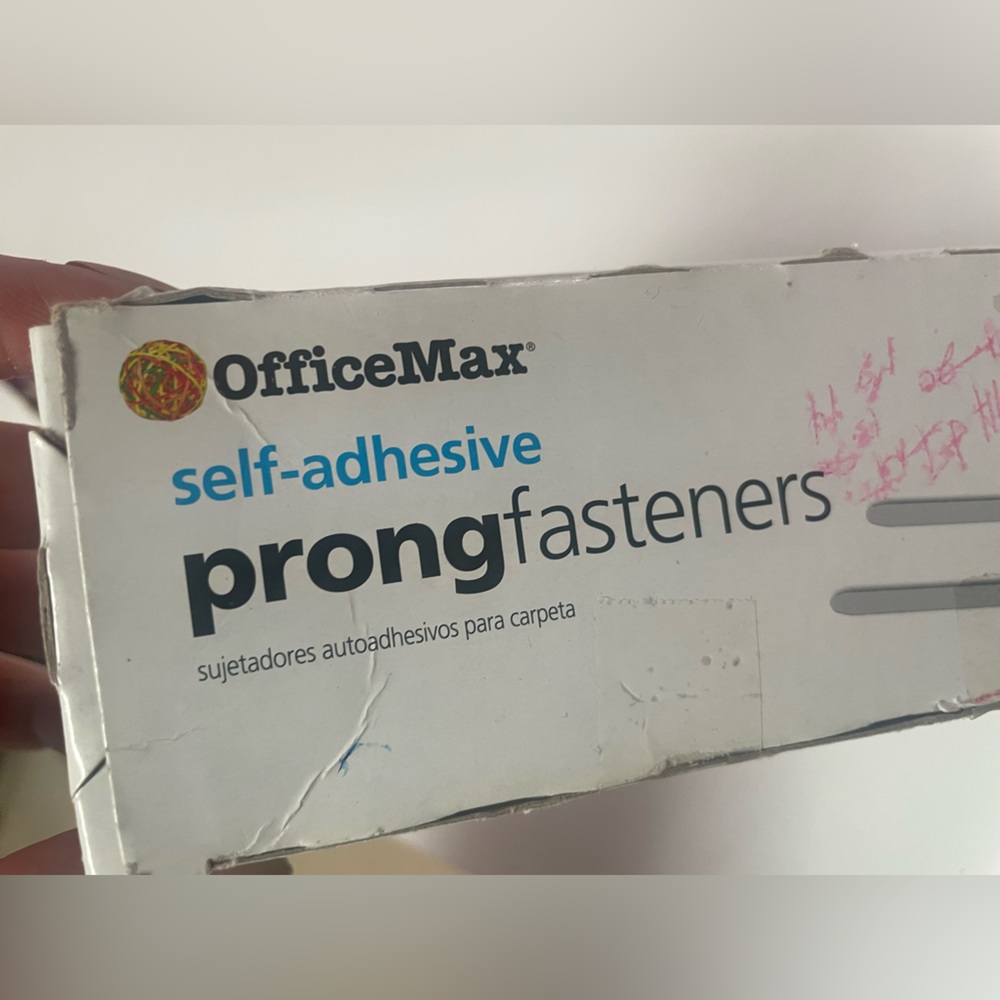 Self-Adhesive Prong Fasteners
